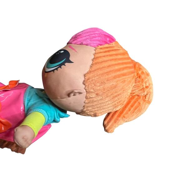 LOL Surprise Neon Pink QT Huggable Soft Plush Doll Red Hair 16” 2020 MGA - Picture 6 of 12